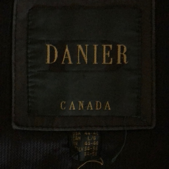 Genuine Danier Black Leatger Jacket/Coat - Picture 2 of 9